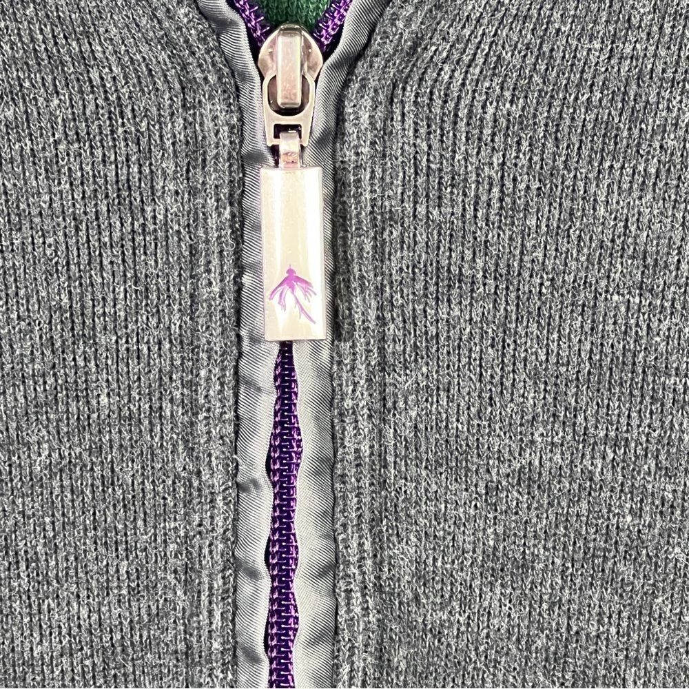 Orvis Quarter Zip Sweatshirt Men's Size Large Pull over Grey Long Sleeve - Picture 7 of 9